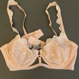 Intimately Free People Front Harness Underwire Lace Bra
